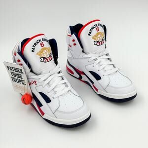 Ewing Athletics Eclipse OG White Navy Red High Top Basketball Sneakers NIB